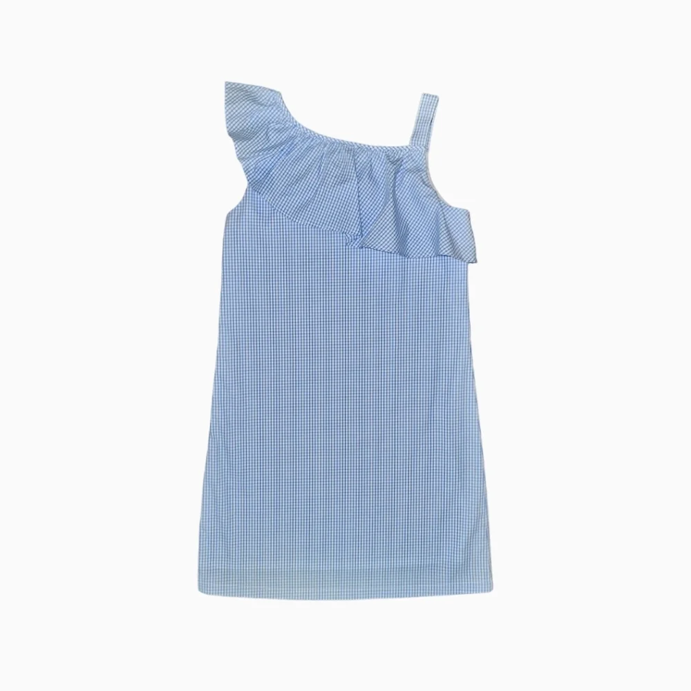 Brown Bowen Company Size 12 Millie Ruffle Dress Seaisland Seersucker One Should - Picture 1 of 11